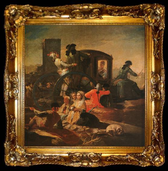 framed  Francisco de Goya The Pottery Vendor, ta009-2